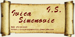 Ivica Simenović vizit kartica